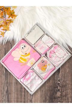 Özlem Bebe Kız Bebek Pamuklu 10'lu Hastane Çıkışı Pembe 3101