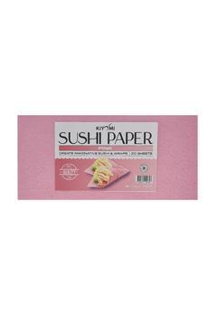 Pembe Soya Kağıdı - Suşi Kağıdı - Sushi Wrapper - 20 Yaprak