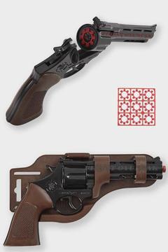 Metal Kapsül Mantar Mermili Kovboy Tabanca Çat Pat Metal Silah Mantar Tabancası