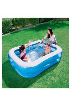 Mavi Dikdörtgen Havuz Aile Boy 201x150x5cm, Eğlence ve Serinlik İçin İdeal