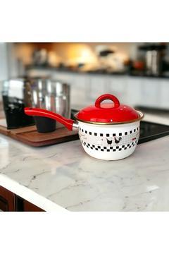 Rafadan Yumurta Pişirme Haşlama Tenceresi Ve Sos Tenceresi Emaye Tava 12 CM