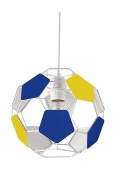 Sarı Lacivert Taraftar Futbol Topu Dizayn Çocuk Odası Aydınlatma