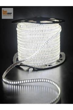 5 Mt Beyaz 220 Volt 3 Çipli Şerit Led Işık Hortum Led Aydınlatma Dış Mekan Su Geçirmez Led Hortum