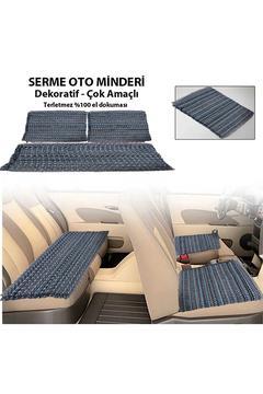 Serme Oto Koltuk Kılıfı Minderi Kilim Dokuma Kaliteli 3 Parça
