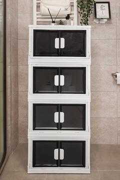 Beyaz Mıknatıslı, 4 Katlı Çok Amaçlı Katlanır Banyo Mutfak Düzenleyici Dolap, Organizer, Ayakkabılık