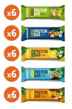 Yüksek Protein Bar 50g Karma Kutu 30 Adet (5 ÇEŞİT)