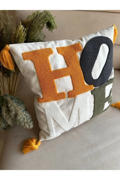 Bmyhome Punch Nakışlı Kırlent Kılıfı