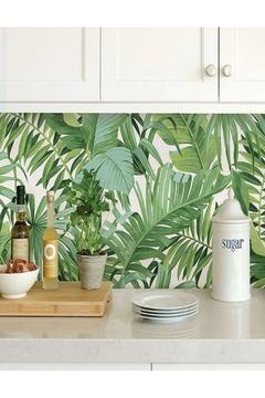 Point 12371 Tropikal Çiçek Geniş Yapraklı Duvar Kağıdı 5,30 M²