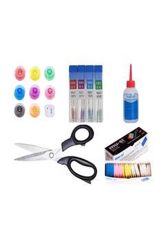 Aile Dikiş Makinası Singer Janome Iğne Yağ Masura Makas Seti