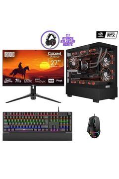 DRx7159 i7 12700KF 32GB Ram 1TB NVMe 8GB RTX4060 27 İnç 240Hz Curved Oyuncu Bilgisayarı