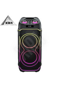 Taşınabilir RGB Bluetooth USB SD TWS Parti Karaoke Microfon Hoparlör SesBombası 2x10inc 100wMaxPower
