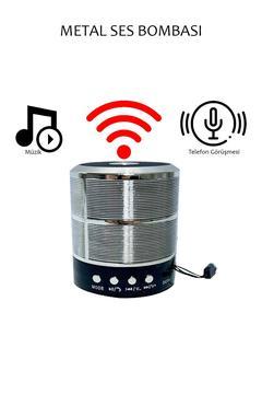 Metal Mini Bluetooth Wireless Hoparlör Ses Bombası