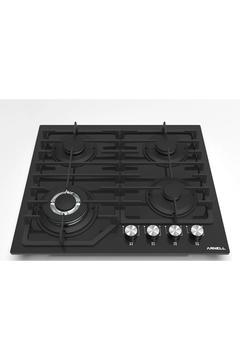 Ar-645 Siyah Cam Önden Düğme Wok Gözlü Döküm Izgara Ankastre Ocak