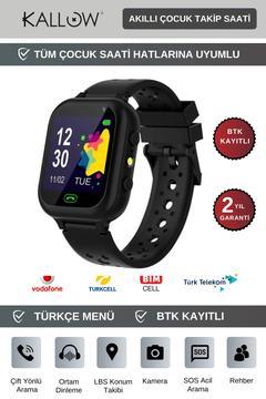 Z10 Sim Kart Girişli Sos Lbs Konum Özellikli Akıllı Çocuk Takip Saati Usb Şarjlı - Siyah Renk