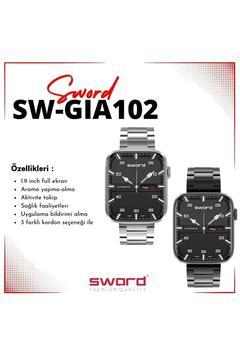 Smart Watch Gıa2 Sw-gıa102 Siyah 3farklı Kordon Ile