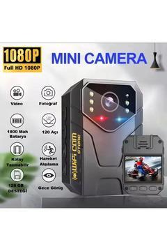 Wifi Li Gece Görüşlü Ekranlı Yaka Kamerası