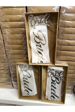 Gümüş Bride Taç Ve Kuşak Seti Bride To Be