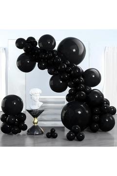 30 Adet "METALİK SİYAH" Balon Kombini İç Mekan Doğum Günü Partisi "KENDİ KONSEPTİNİZİ SEÇİN"