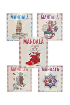Yetişkinler Için Stres Önleyen Mandala Seti 5 Farklı Kitap