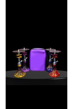 İthal Çantalı Nargile Takımı KÖMÜR + Folyo + Sipsi HEDİYE