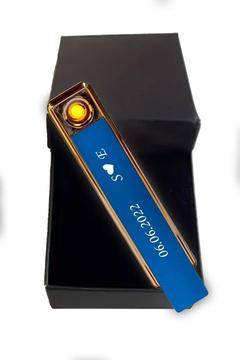 Kişiye Özel Isim Baskılı Çakmak Şarjlı Usb'li Dokunmatik Elektronik Çakmak