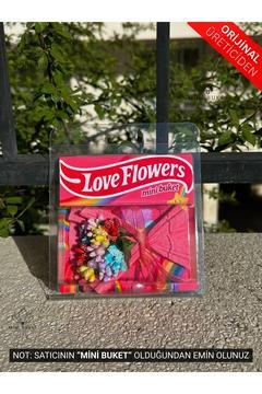 Love Flowers Tasarım Rainbow Çiçek, Koleksiyonluk Çiçek Buketi, Sevgiliye Kalıcı Çiçek Buketi, Hot