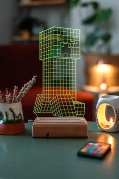 3d Minecraft 16 Renk Gece Lambası