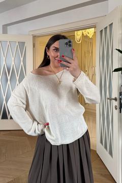 Bisiklet Yaka İnce Triko Kadın Kazak