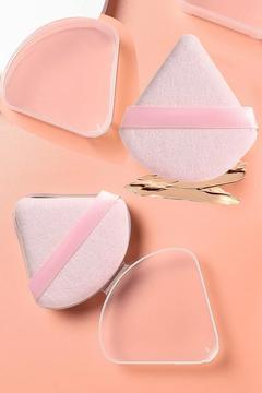 Hijyenik Saklama Kutulu Pudra Fondöten BB Krem Yıkanabilir Pembe Uygulama Aparatı Puff Sünger