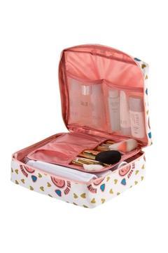 Su Geçirmez Özellikli Organizer Kozmetik Makyaj Çantası Gülen Pembe