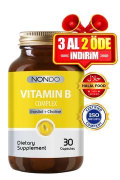 Vitamin B Kompleks 30 Kapsül ( B Vitamini B1 B2 B3 B5 B6 B12 Vitamin Leri)