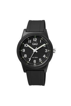 Erkek Siyah Silikon Kayış Fosforlu Kadran Su Geçirmez Analog Kol Saati