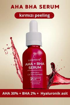 Aha-bha Serumu Leke Karşıtı Cilt Tonu Eşitleyici Kırmızı Peeling Glikolik Salisilik Asit
