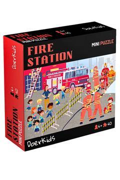 İtfaiye İstasyonu Mini Puzzle | 3-7 Yaş - 40 Parça