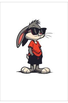 Bugs Bunny Araç Laptop Sticker Çok Amaçlı Sticker