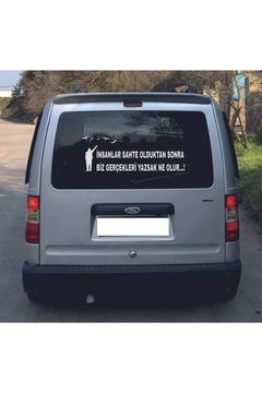 ARABA ARKASI YAZI OTO STİCKER(X CM)