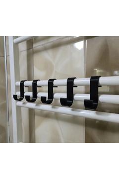 Havlupan askı aparatı, 5 adet, havlu ve bornoz askısı, havlu askısı, banyo toparlayıcı