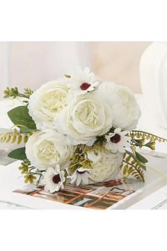 Yapay Lüx Şakayık Eren Gül Aranjmanı Papatya Buketi Sarmaşık Ağacı Gelin Bitki Demeti