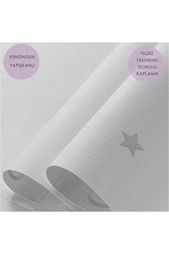 Kendinden Yapışkanlı Yıldız Görünümlü Duvar Kağıdı Çocuk Odası Kaplama Dolap