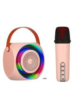 RGB Kablosuz Mikrofonlu Bluetooth Hoparlör, RGB LED, Mini Parti, Kareoke, Youtuber,