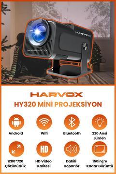 HY320 Mini Projeksiyon Cihazı Taşınabilir Android Sistemli Wifi HDMI USB Destekli  Projektör