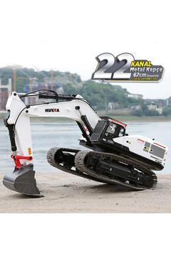 1/14 Profesyonel (2022) 22 Kanal RC Model 4 Farklı Kepçeli Ekskavatör Kazıcı Uzaktan Kumandali