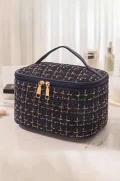 Moda Makyaj Çantası, Kadın BüyükKapasiteli Kozmetik Çantası, Taşınabilir Seyahat Saklama Çantası