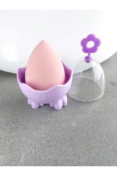 Makyaj Süngeri 1 Adet - Ayaklı Yumurta Saklama Kutusu Çeşitleri Renkli Sünger