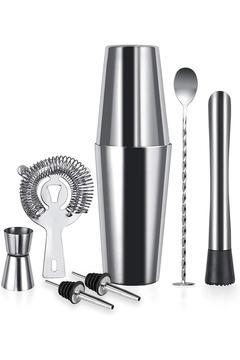 7 Parça Avantajlı Kokteyl Seti Zicco Marka Boston Shaker