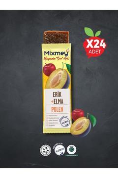 Bee Polen Erik Meyve Barı 24 Adet | Sağlıklı Atıştırmalıklar – Glutensiz, Koruyucusuz 25gr X 24 Adet