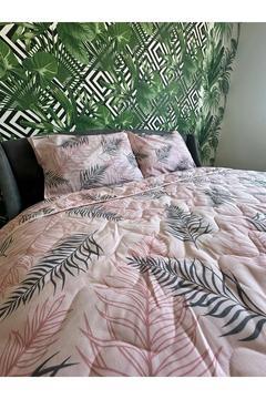 Çift Kişilik %100 Pamuklu Kapitoneli, Pike Takimi - Serin Tutan - Yazlık -çiçek