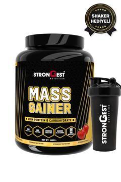 Mass Gainer 1600 gr Kilo Almaya Yardımcı Karbonhidrat Tozu Çilek Aromalı