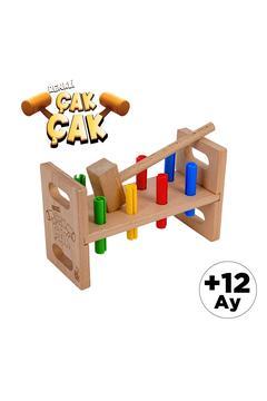 Çak Çak Doğal Ahşap Bebek Oyunu Çak Çak Tak Çekiç Oyunu
