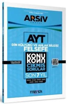 AYT Din Kültürü ve Ahlak Bilgisi / Felsefe Konu Konu Çıkmış Sorular Son 7 Yıl / 9786255501332